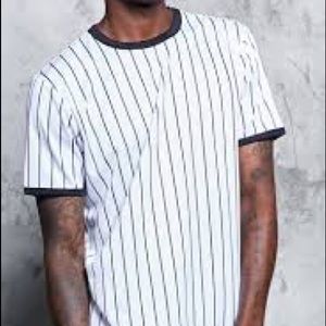 Forever 21 Striped Ringer Tee